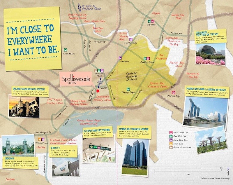 New Launch Condo Singapore - Spottiswoode Suites Location Map