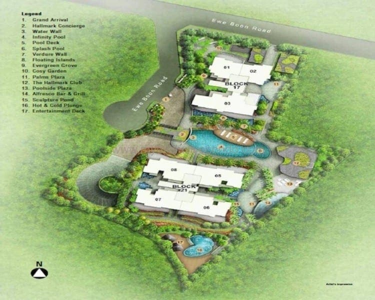condo singapore hallmark residences siteplan