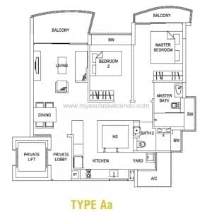 Hallmark Residences - Type Aa
