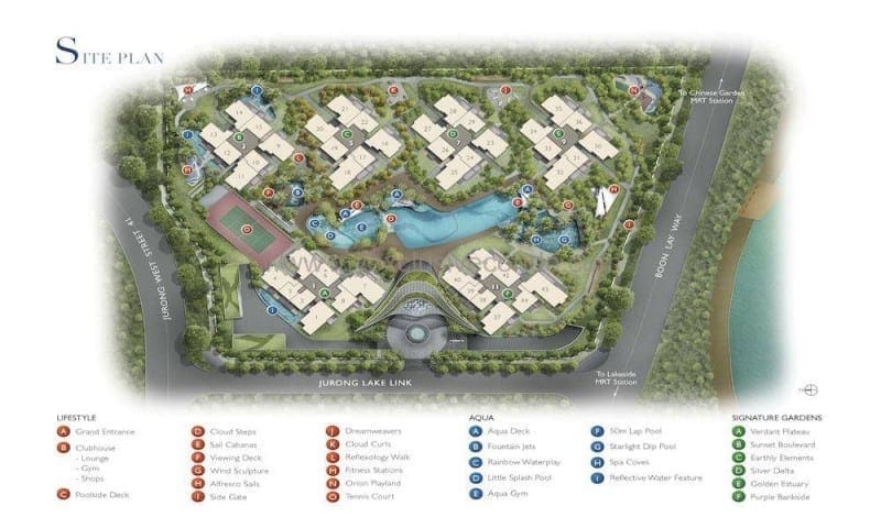 Singapore New Launch Condo - LakeVille - Site Plan 