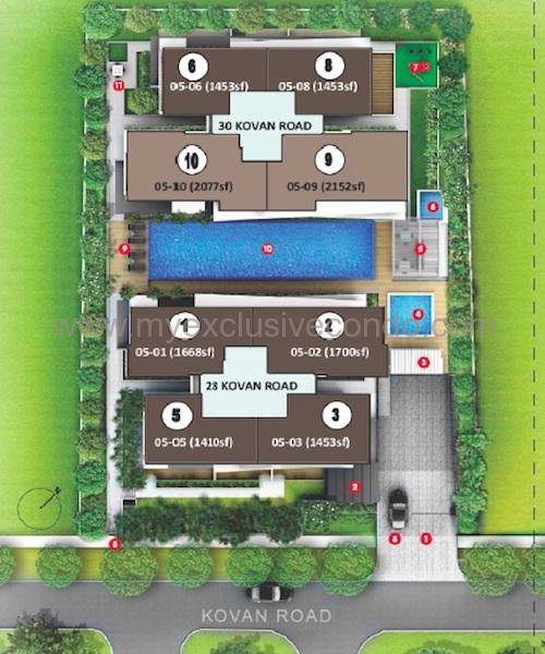 Condo Singapore - Bently Residences - Siteplan
