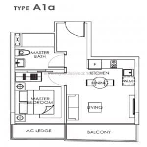 New Launch Condo Singapore - Bently Residences - Type A1a