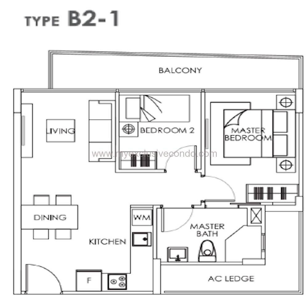 New Launch Property Singapore - Bently Residences - Type B2-1