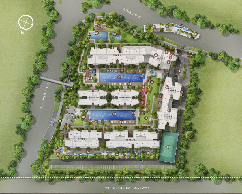 New Launch Sims Urban Oasis Site Plan
