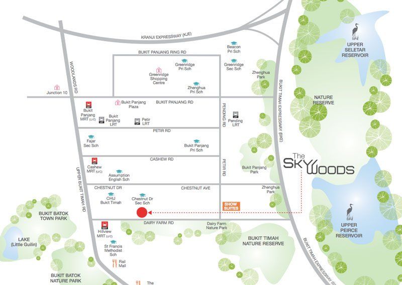 New-Launch-Property - The-Skywoods -Location Map
