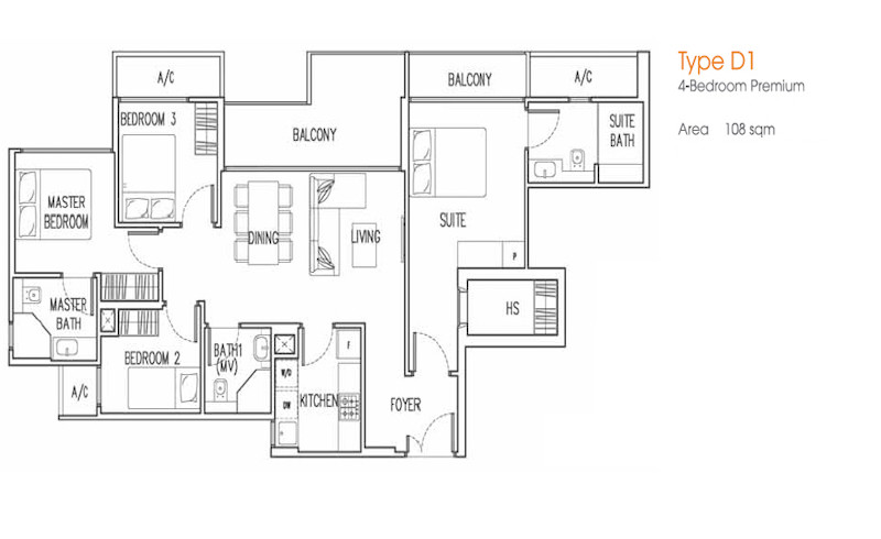 Trilive - Floorplan - 4 Bedroom Premium