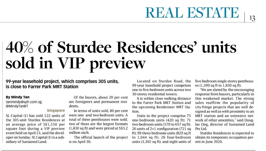 Sturdee Residences Preview