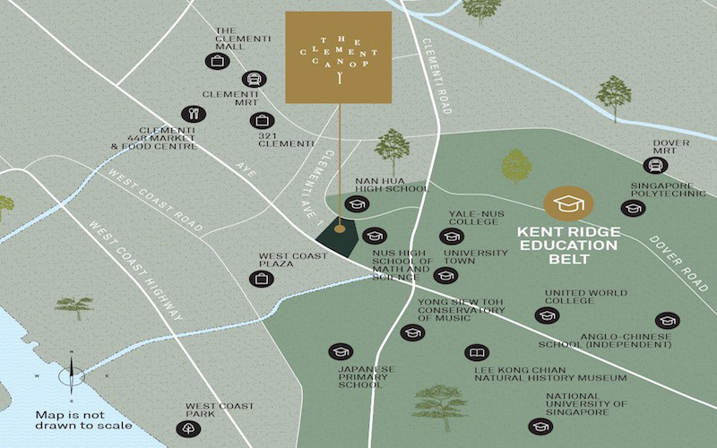 The Clement Canopy - Location Map