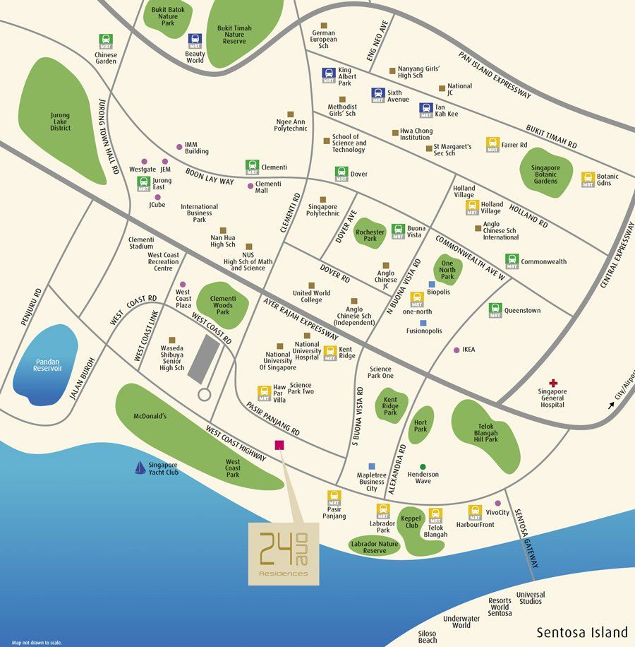 24 One Residences - Location Map