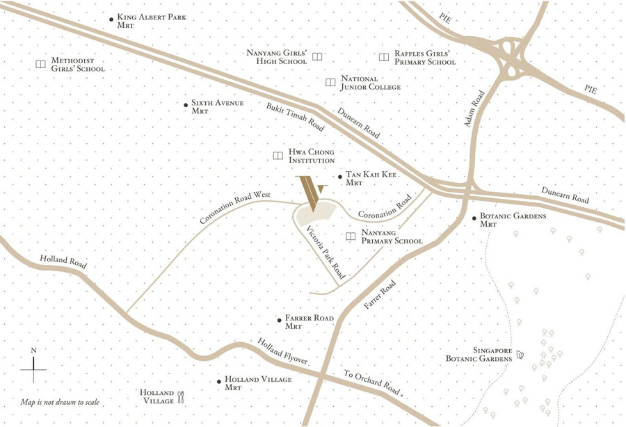 Site Plan of Victoria Park Villas