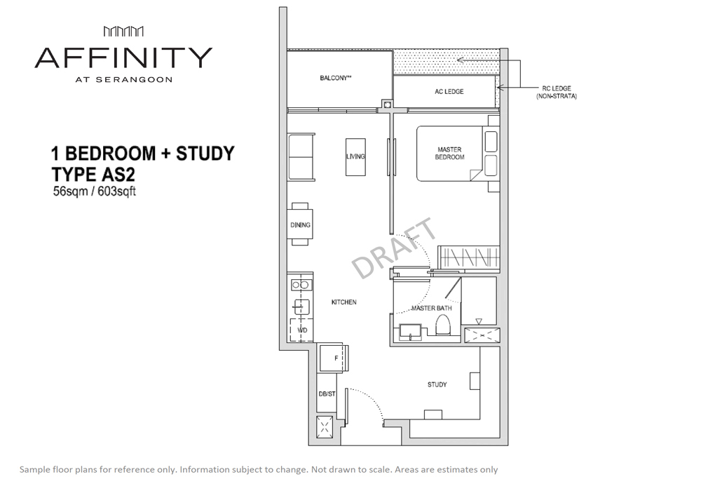Affinity At Serangoon - Floorplans - 1 Bedroom with study.jpg