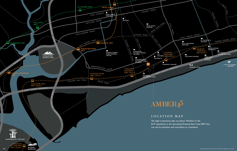 Amber 45 - Location Map