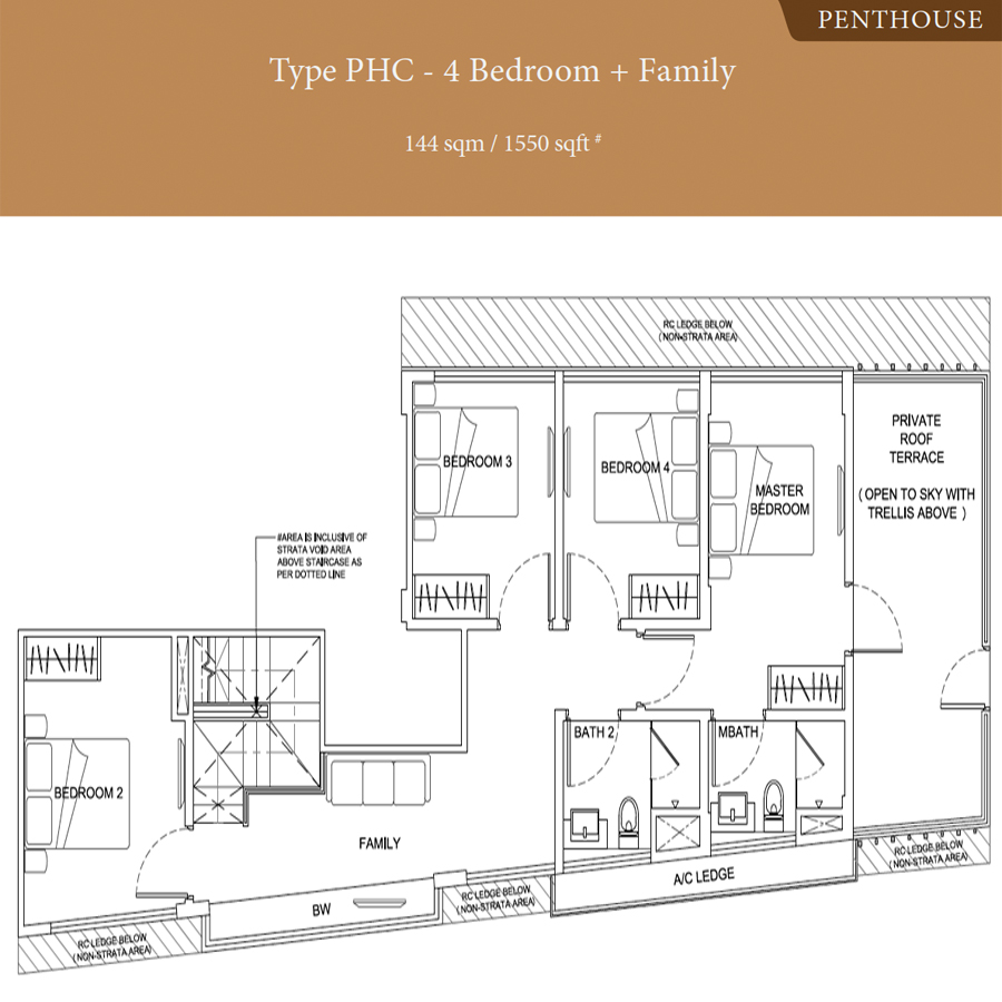 Parkwood Residences - Floorplan - 4 Bedroom