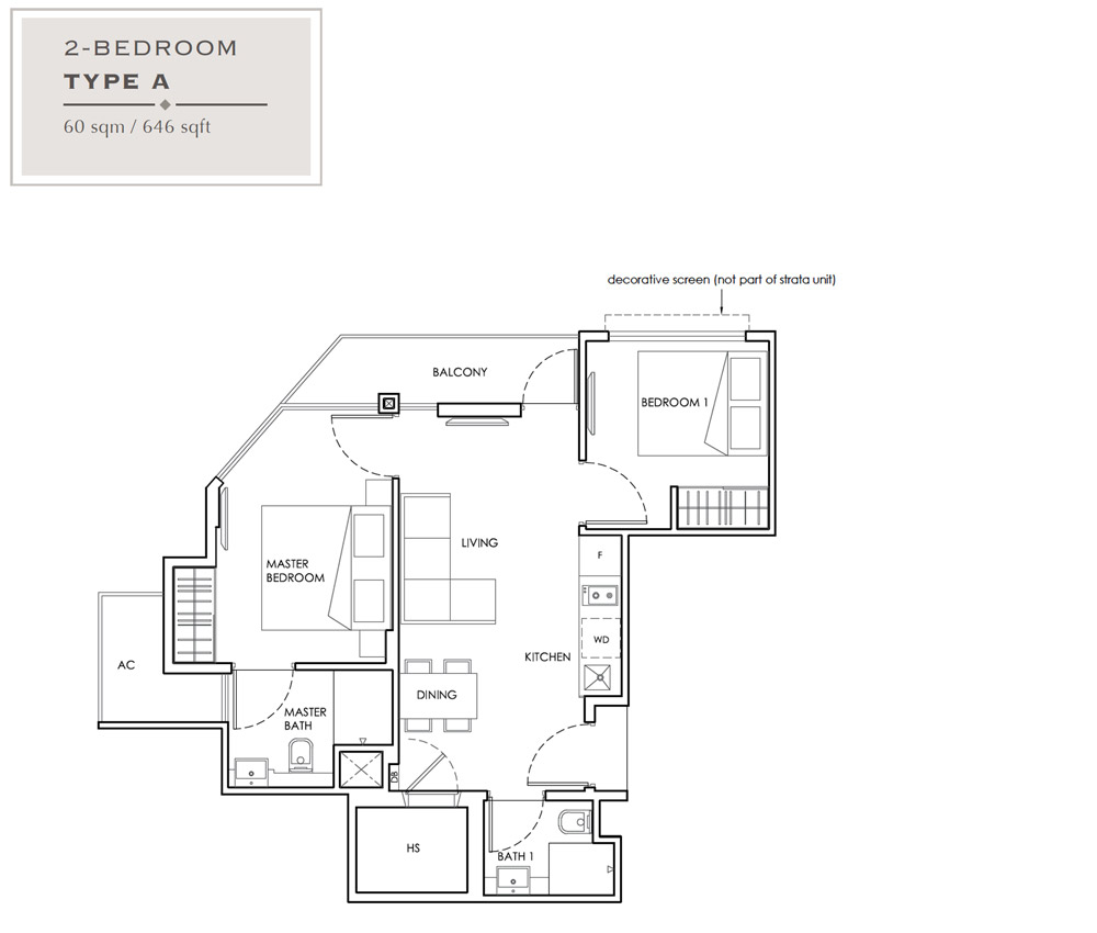 The Ramford - Floorplan - 2 Bedroom