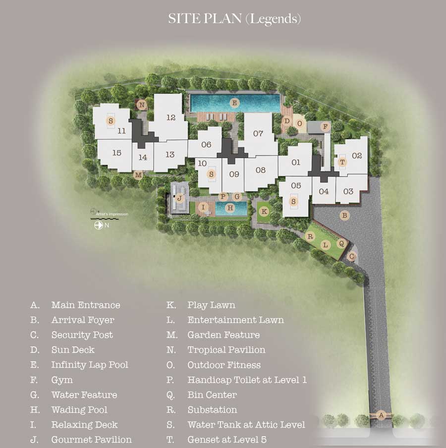 Site Plan of 35 Gilstead