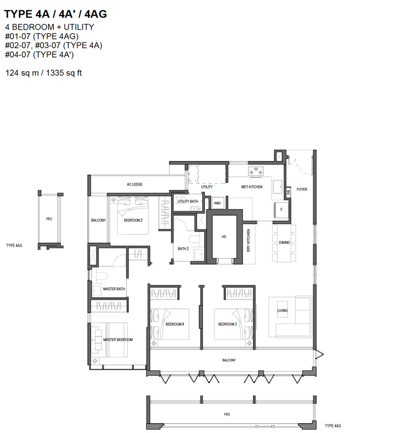 Olloi - Floor Plan - 4 Bedroom with Utility