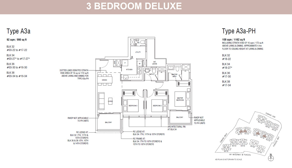 Piermont Grand EC - Floor Plan - 3 Bedroom Deluxe