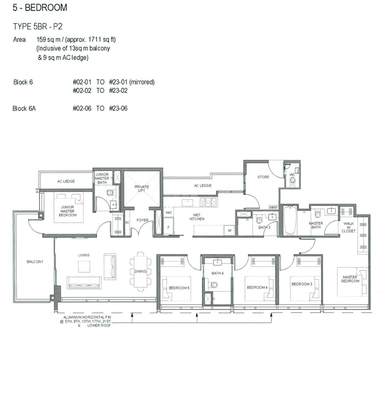 Parc Clematis - Floor Plan - 5 Bedroom