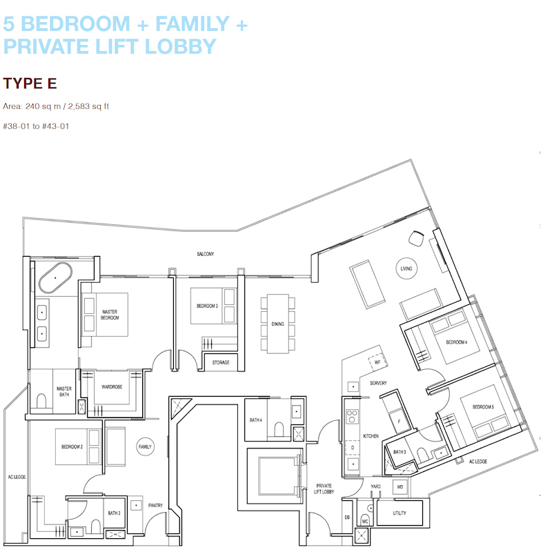 Artra Floor Plan 5 Bedroom New Launch Condo