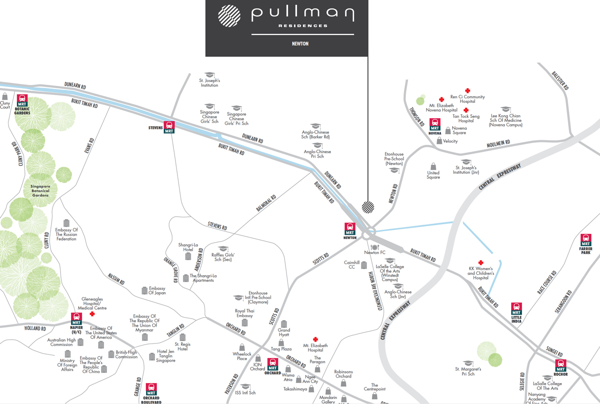 Pullman Residences - Location Map