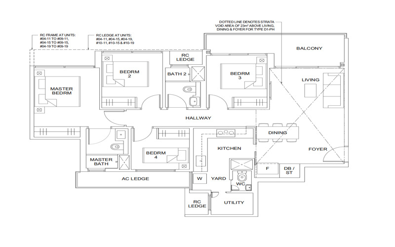 Parc Canberra - Floorplan - 4 Bedroom with Utility and Yard