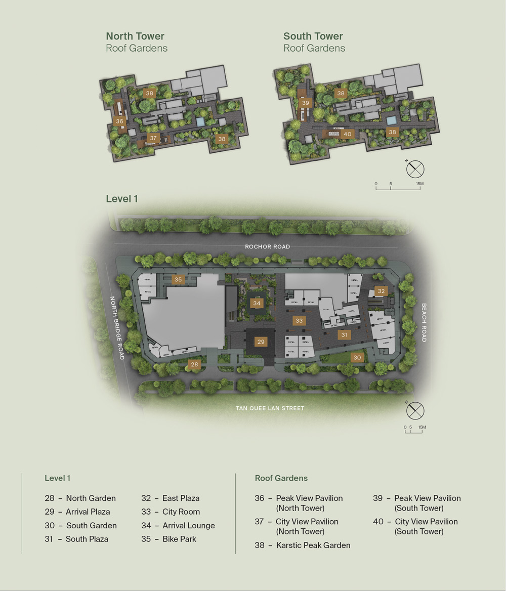 Midtown Modern - Site Plan - Facilities