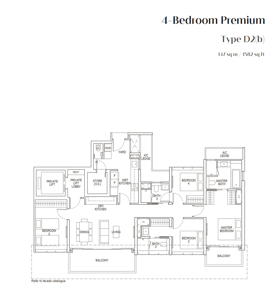 Irwell Hill Residences - Floor Plan - 4 Bedroom Premium