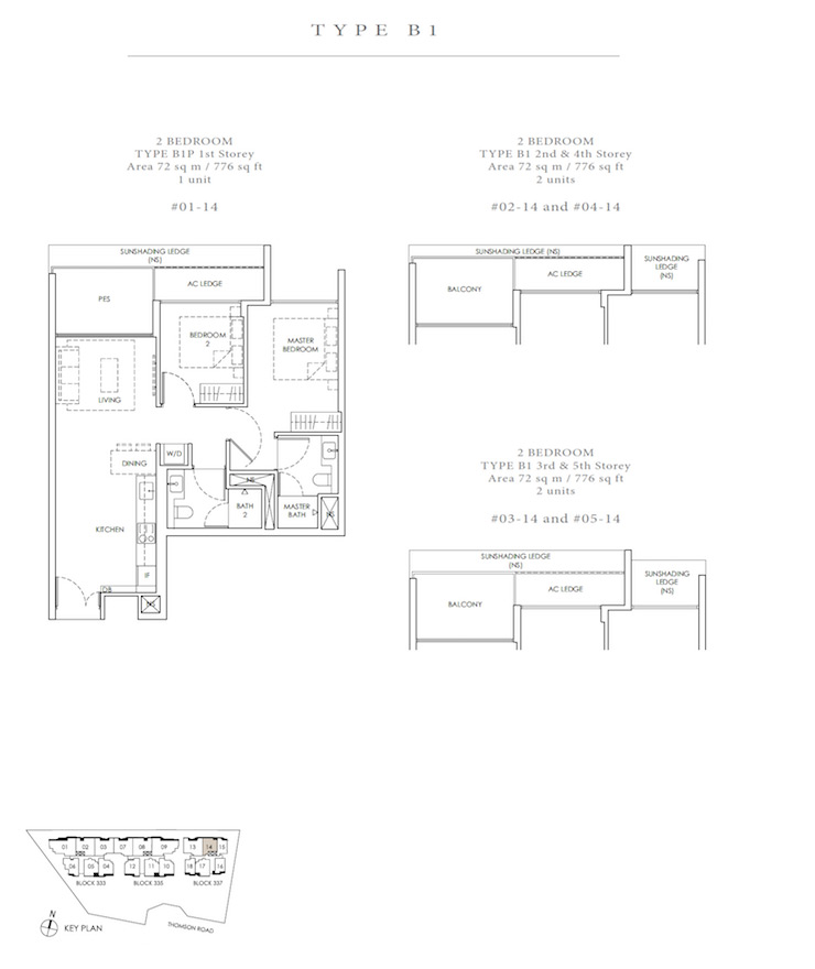 Peak Residence - Floor Plan - 2 Bedroom